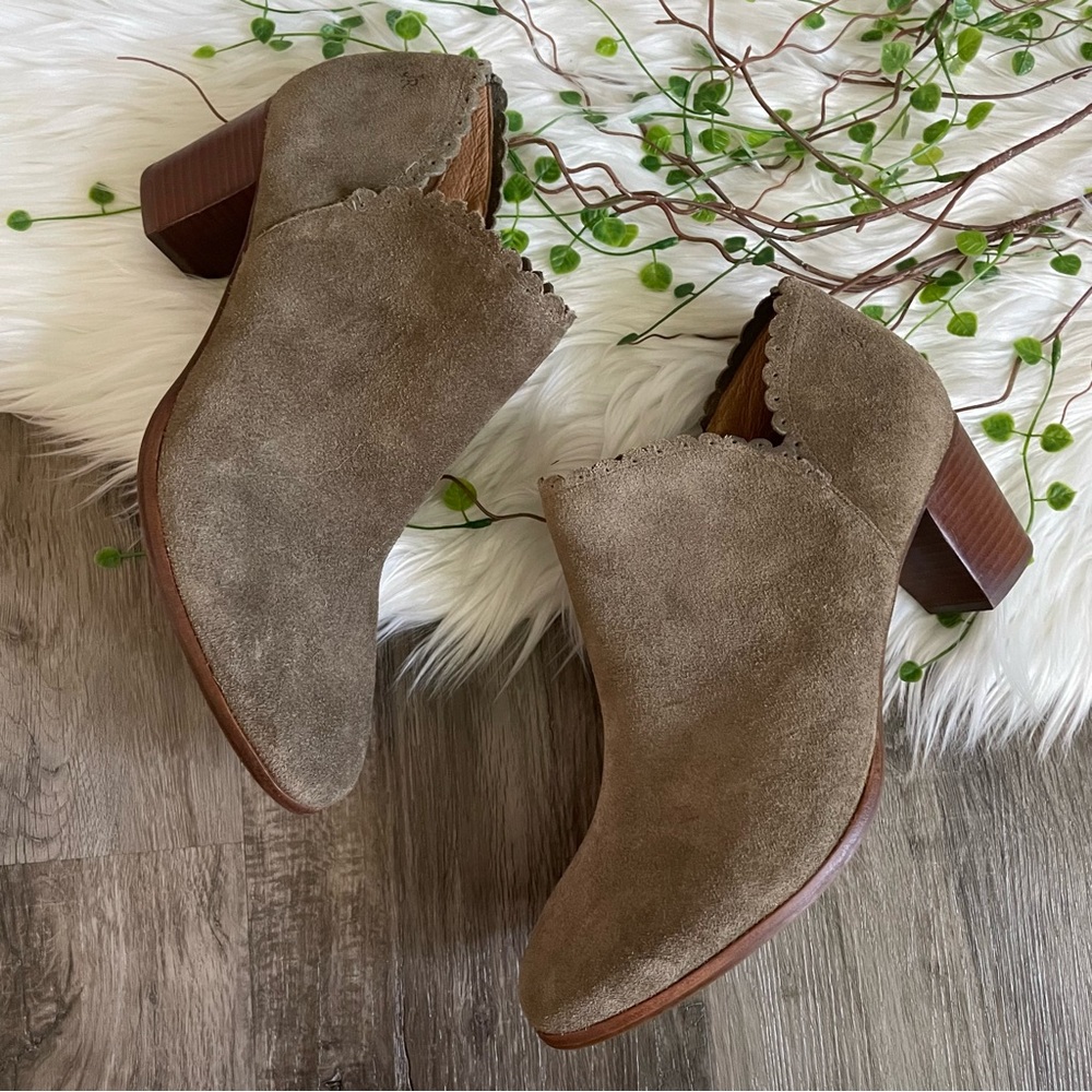 Jack Rogers Marianne Suede Ankle Boots Booties Size 11 M